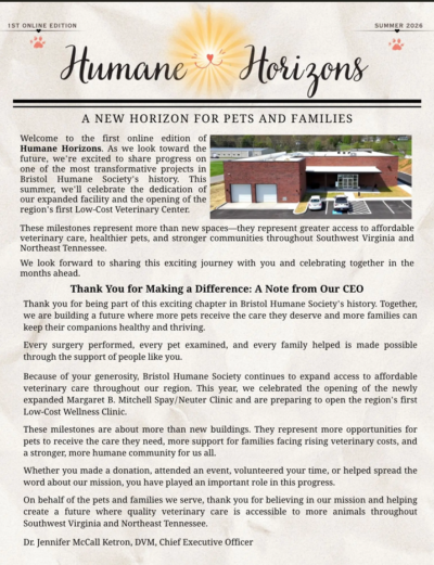 Humane Horizons Summer 2026